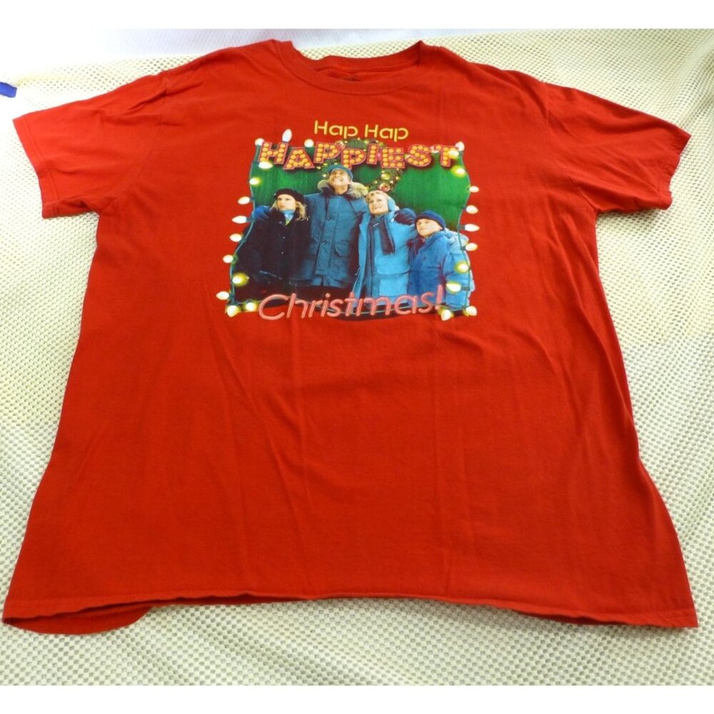 National Lampoons Christmas Vacation Red T-Shirt XL‎ Hap Hap Happiest Christmas